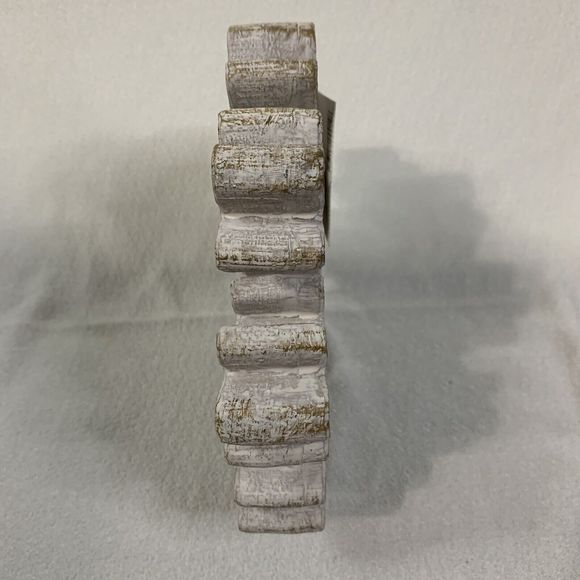 Snowflake Christmas Table Mantle Shelf Free Standing Rustic White Sign Decor 1pc - Picture 3 of 7